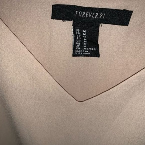 Cream tan flowy tank top Forever 21 - Picture 3 of 3